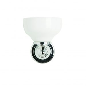 BL11 - Burlington LED skålformet lampe i krom med frostet glass-0
