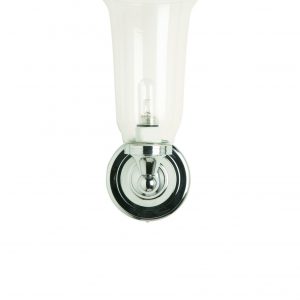 BL14 - Burlington LED vaseformet lampe i krom med frostet glass-0