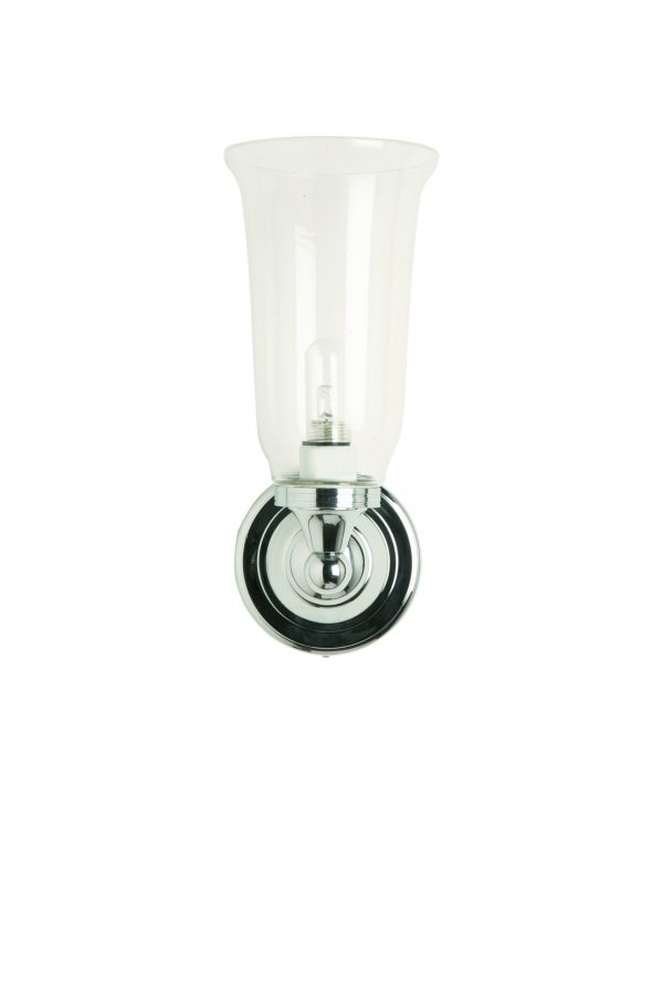 BL14 - Burlington LED vaseformet lampe i krom med frostet glass-0