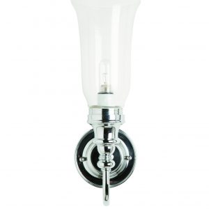 BL24 - Burlington LED vaseformet lampe i krom med frostet glass-0