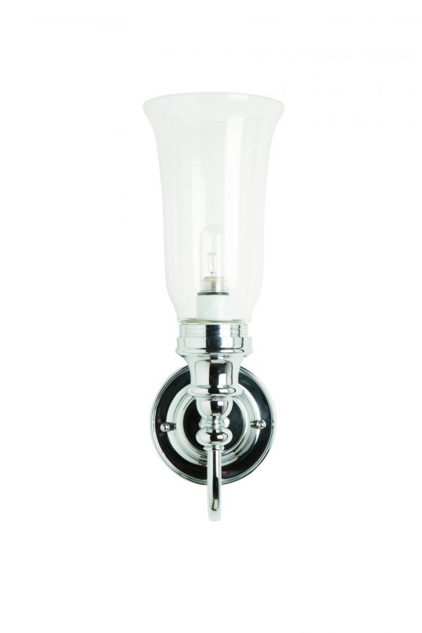 BL24 - Burlington LED vaseformet lampe i krom med frostet glass-0